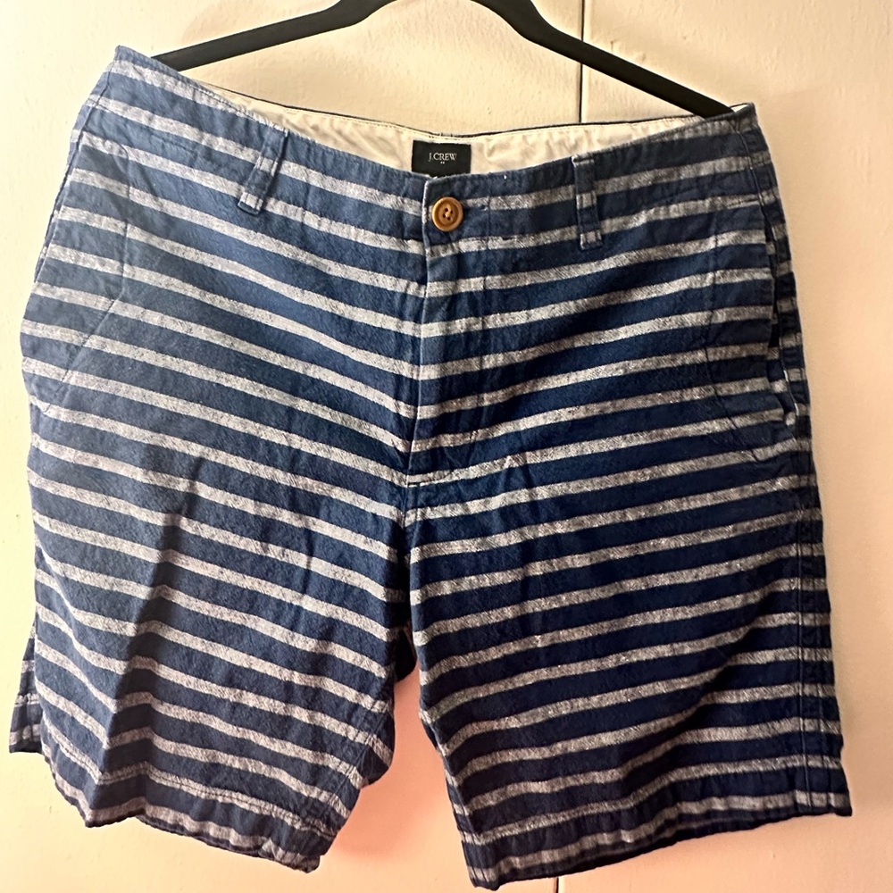J. Crew Blue Striped Men's Shorts